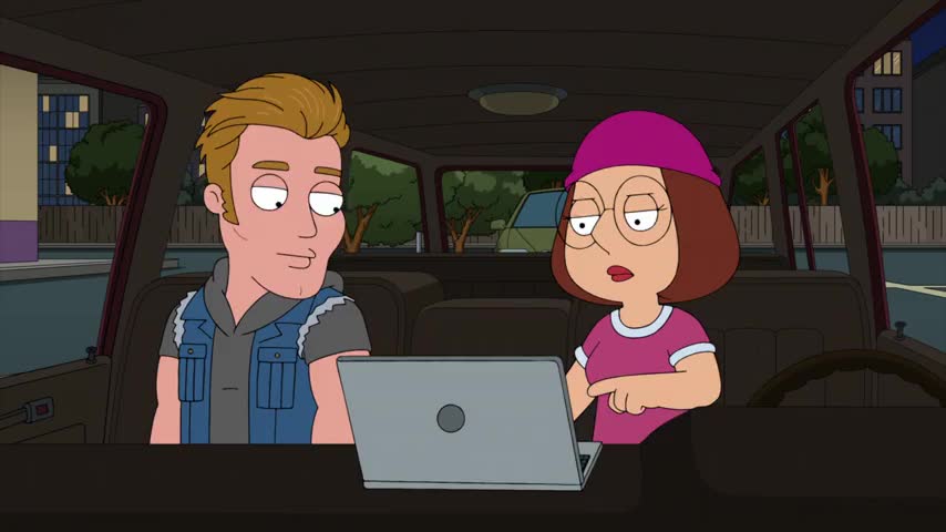 Clip of quote: Meg, I'm just gonna walk in and point a gun at the cashier.