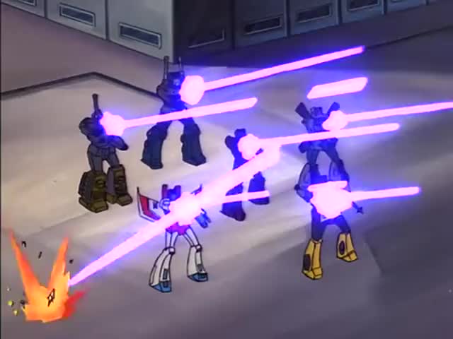 Clip of quote: Starscream, surrender, or be destroyed!