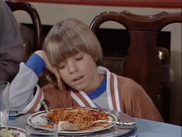 Clip of quote: Can I go to bed without dessert?