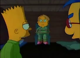 Clip of quote: -We'll take turns watching him. -Okay, I'll go first.