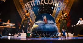 Clip of quote: Come on, shake, come on, roll With the Chipmunks, here we go