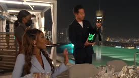 Clip of quote: You brought the good stuff, Nina.