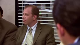 Clip of quote: my business card out of the basket. So, I get a week of free pies.