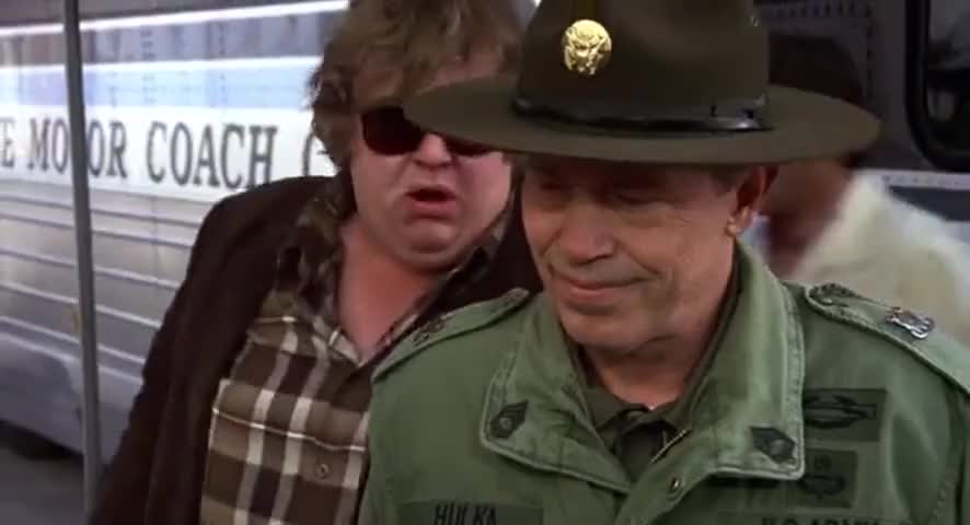 Clip of quote: Boy, I hope this is the mess hall.