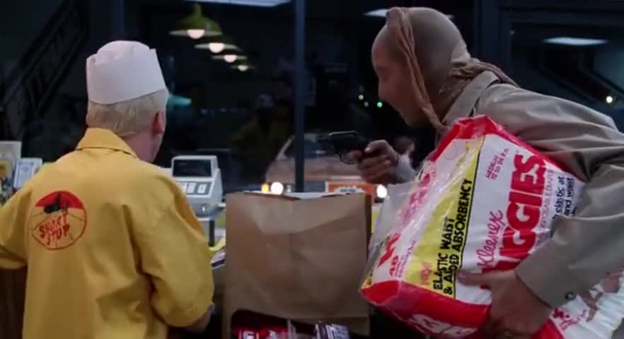 Clip of quote: Better hurry it up. I'm in dutch with the wife