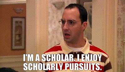 YARN | I'm a scholar. I enjoy scholarly pursuits. | Arrested Development (2003) - S01E15 Staff Infection | Video gifs by quotes | da2772d4 | 紗