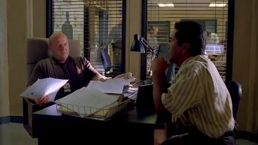 Clip of quote: ...if they come across that famous blue meth of yours.