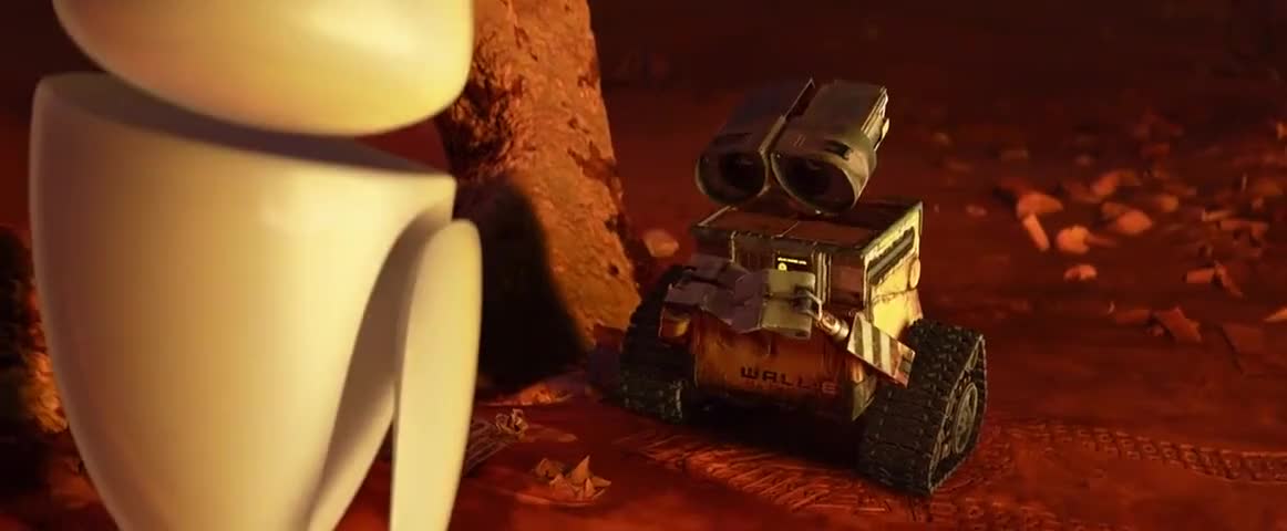 Clip of quote: Hi, I'm WALL-E