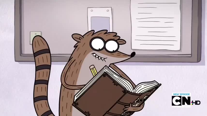 Every morning Mordecai and Rigby make blueberry pancakes,