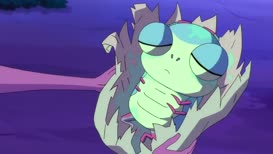 Clip of quote: -[babbles] -[gasps]