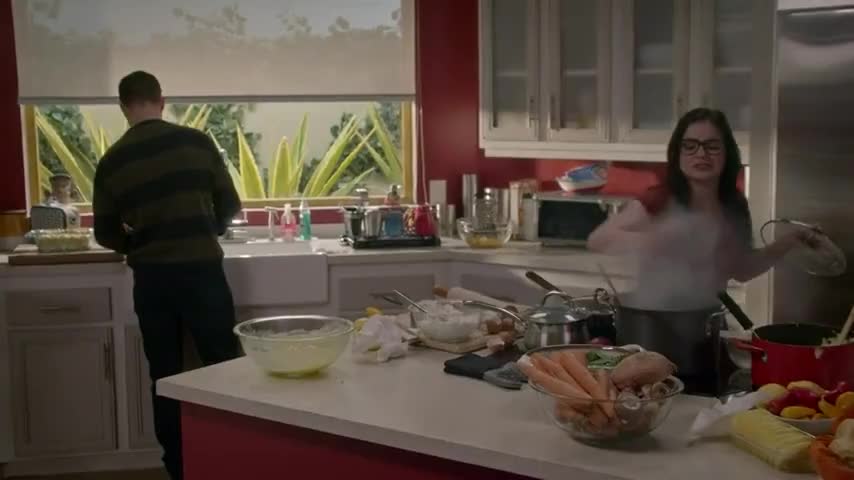 Clip of quote: The turkey is still frozen in the middle!