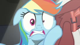 Clip of quote: Oh, calm down, Rainbow Dash. We'll get to the bottom of this.