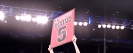 Clip of quote: Round five of a scheduled 12 and already it's a far different fight