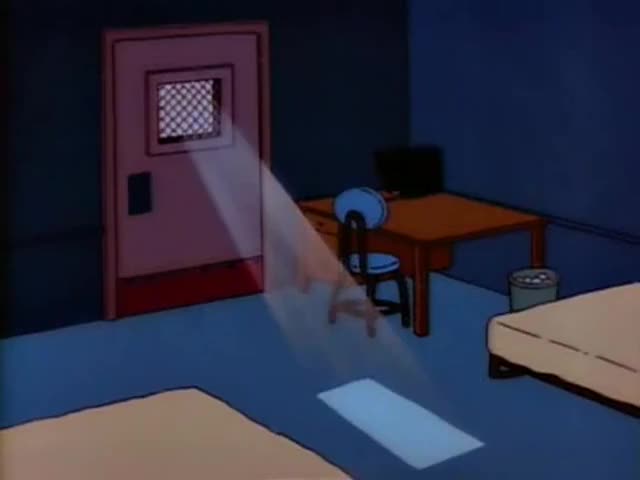 Clip of quote: [ Guard ] Put him in with the big white guy...