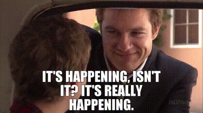 YARN  - Its happening isnt it - Its really happening  Arrested  Development 2003 - S03E01 The Cabin Show  Video gifs by quotes   ec9a1867