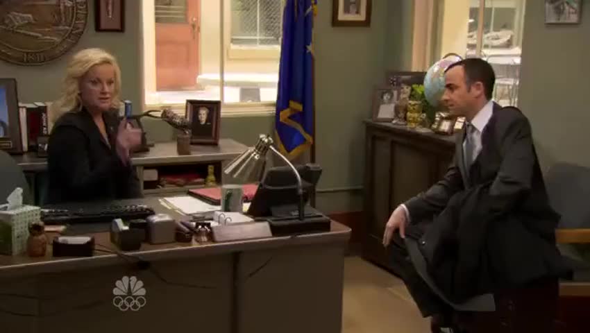 Clip of quote: This is my colleague, Tom Haverford.