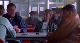 Clip of quote: Aye, and it says job club up there. When did you last see one of them walk in?