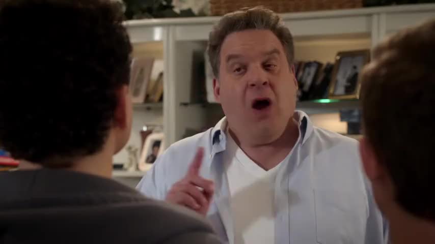 Clip of quote: No. It's a snack for dads only.