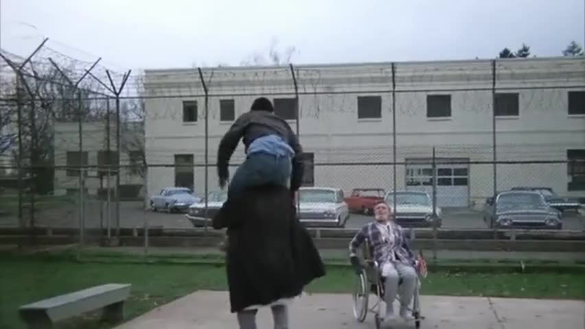 Clip of quote: -GeneraI, get this man around here. BANCINl: Aah! Aah!