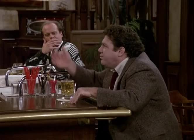Clip of quote: I go upstairs to plug The parking meter, She's there.
